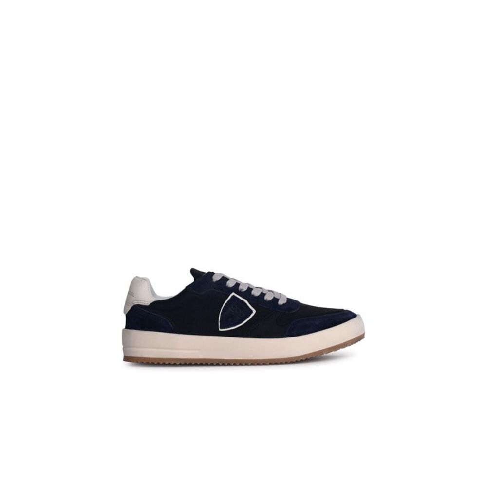 PHILIPPE MODEL 'Nice' Blue Leather Blend Sneakers